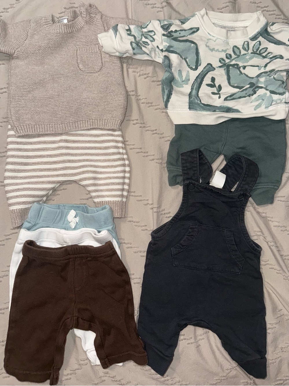 Carter's Neutral & Green Baby Matching Sets - Beige, Green, Brown, Blue, Black